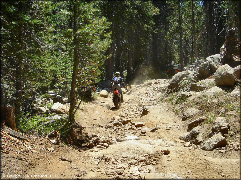 Honda CRF Dirt Bike at Lower Blue Lake Trail