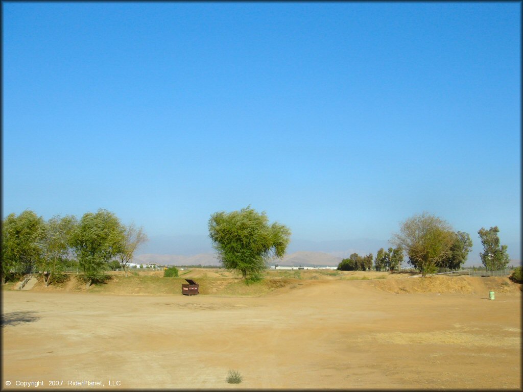 RV Trailer Staging Area and Camping at Porterville OHV Park Track