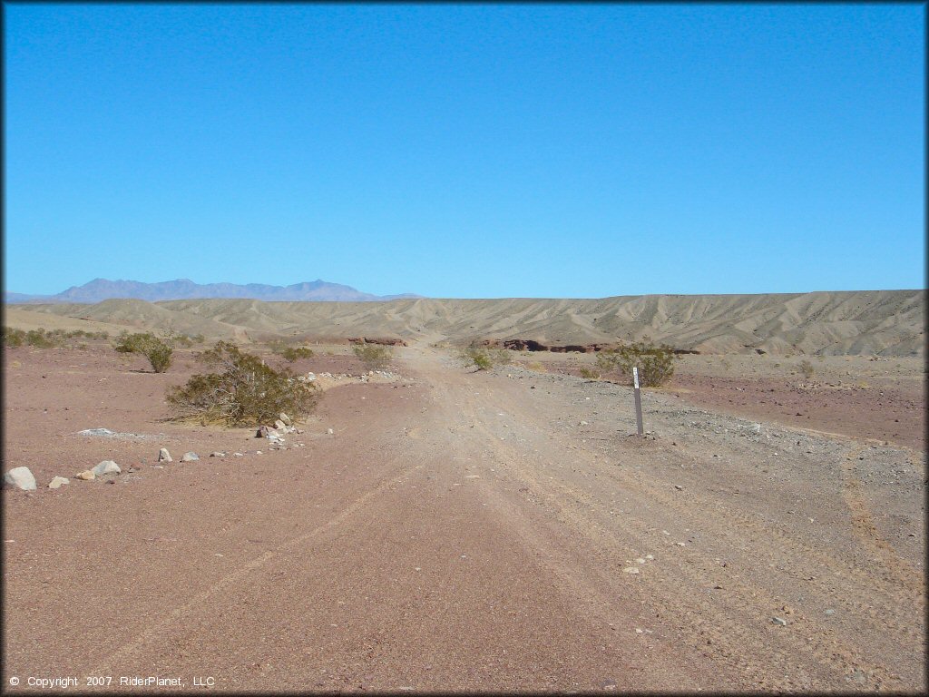 A trail at Dumont Dunes OHV Area