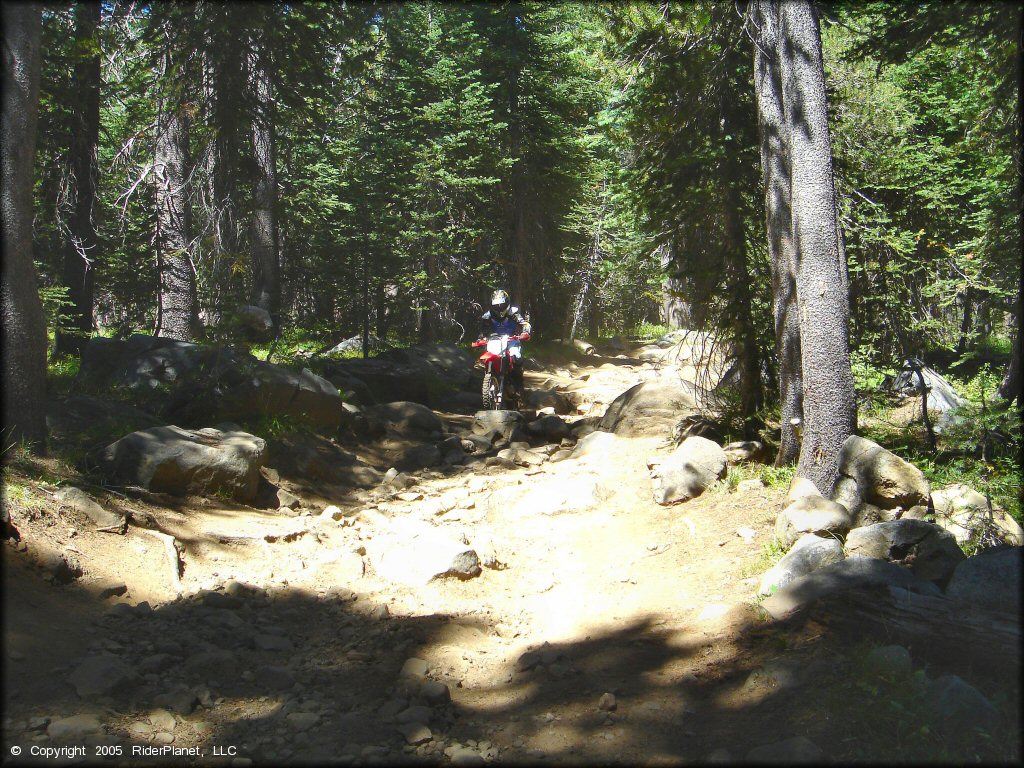 Honda CRF Dirt Bike at Lower Blue Lake Trail