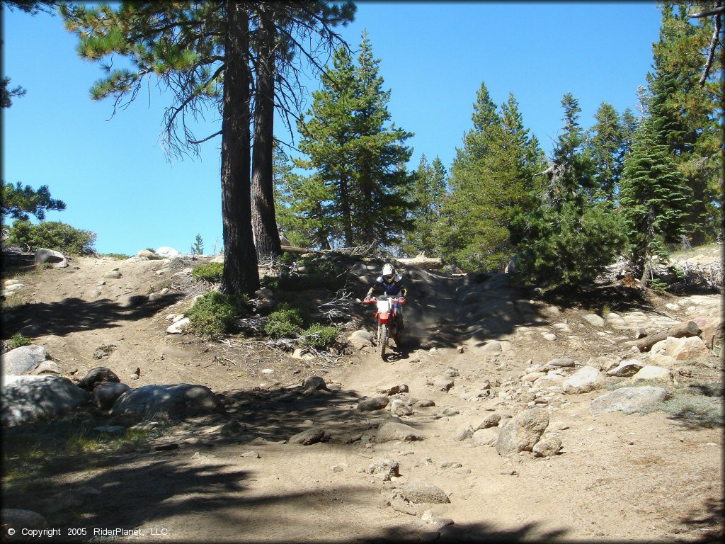 Honda CRF Dirt Bike at Lower Blue Lake Trail