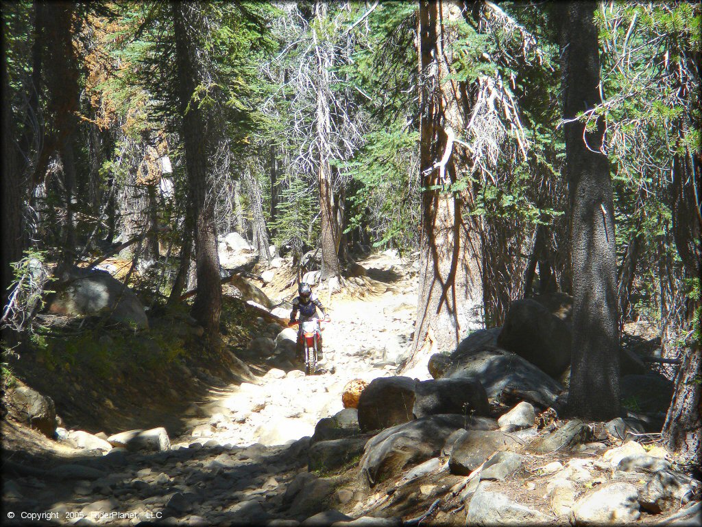 Honda CRF Dirt Bike at Lower Blue Lake Trail