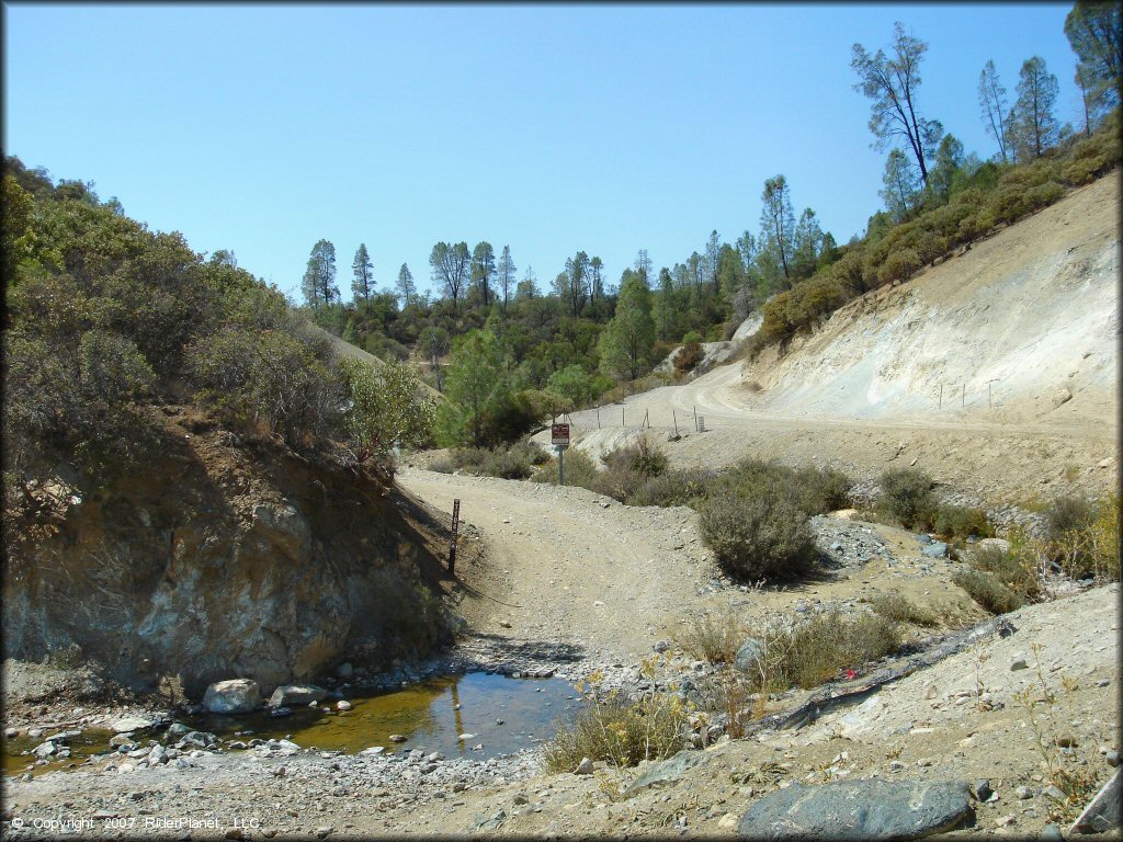 Terrain example at Clear Creek Management Area Trail