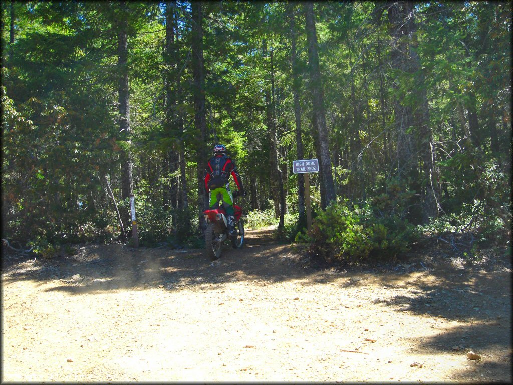 Honda CRF Motorbike at High Dome Trail