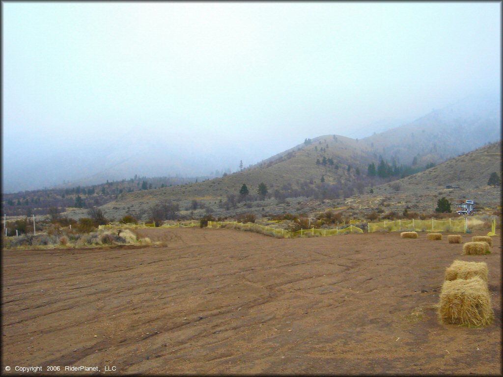 RV Trailer Staging Area and Camping at Honey Lake Motocross Park Track