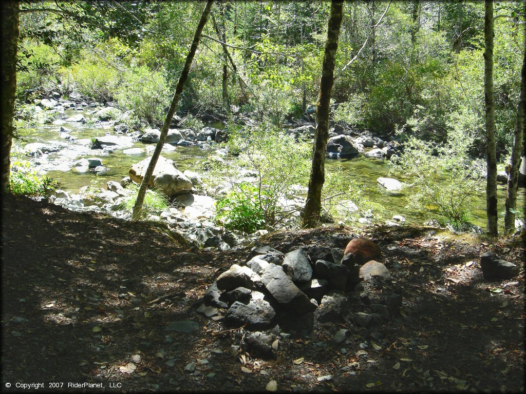 RV Trailer Staging Area and Camping at High Dome Trail