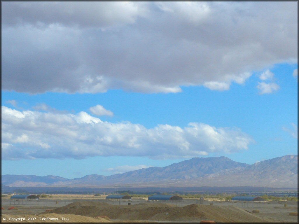 A trail at Lucerne Valley Raceway Track