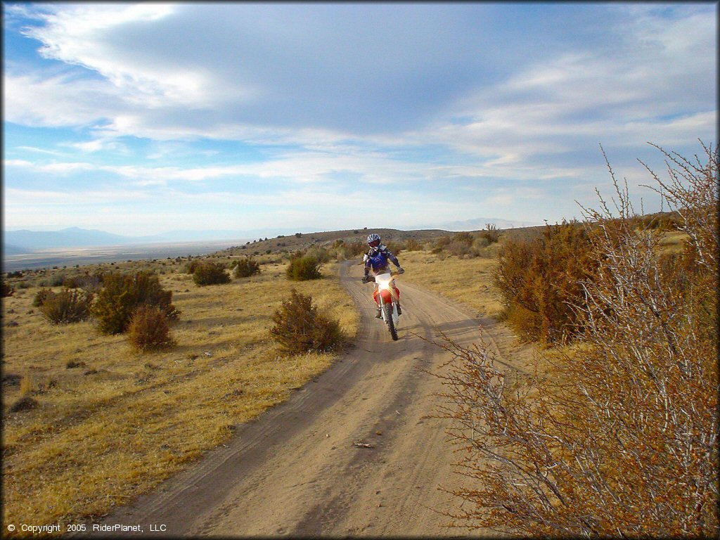 Honda CRF Motorcycle at Fort Sage OHV Area Trail