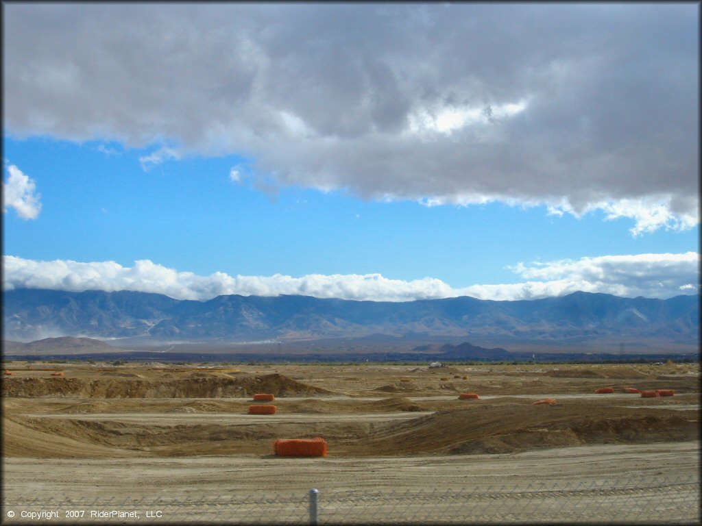 A trail at Lucerne Valley Raceway Track