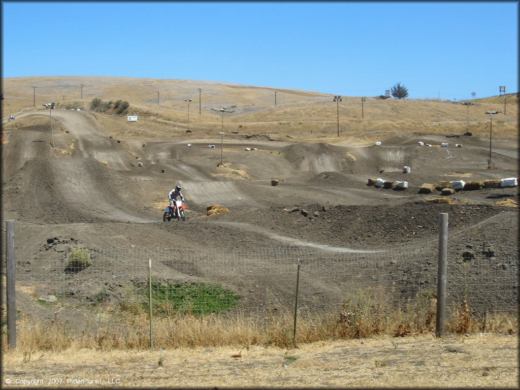 Honda CRF Dirt Bike at Club Moto Track