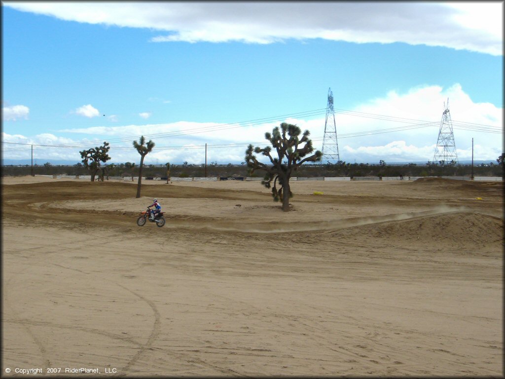 Motorcycle at Adelanto Motorplex Track