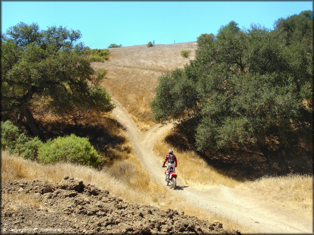 Honda CRF Dirtbike at Santa Clara County Motorcycle Park OHV Area