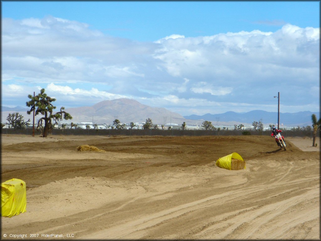 Honda CRF Trail Bike at Adelanto Motorplex Track