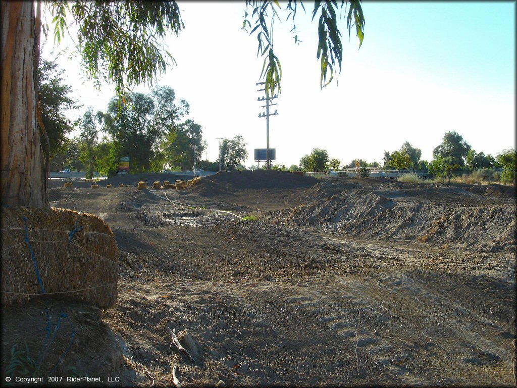 Example of terrain at Madera Fairgrounds Track