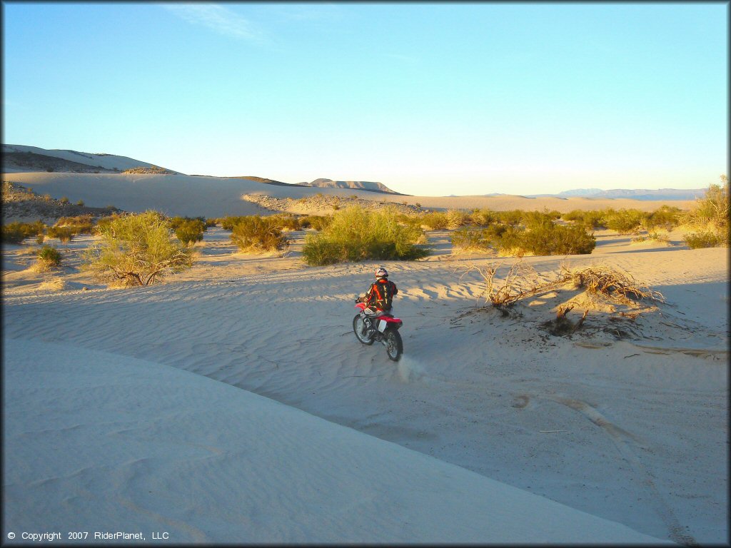 Honda CRF Dirtbike at Rasor OHV Area