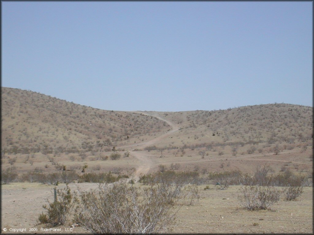 A trail at Stoddard Valley OHV Area Trail