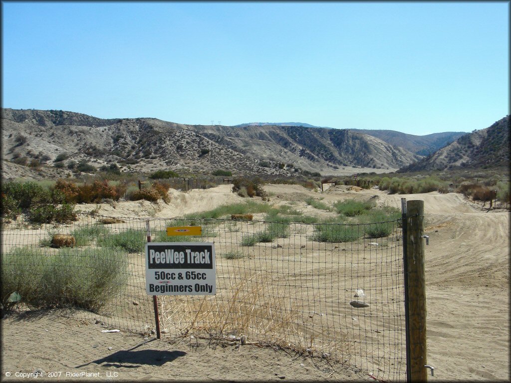 Terrain example at Quail Canyon Motocross Track