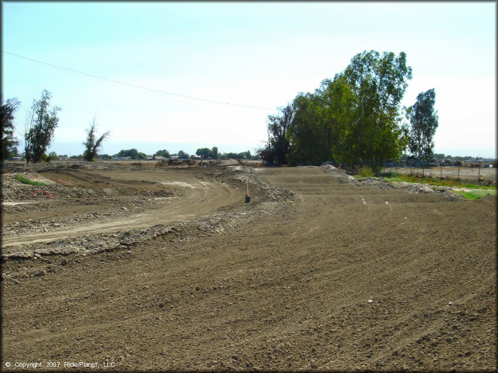 A trail at Hanford Fairgrounds Track