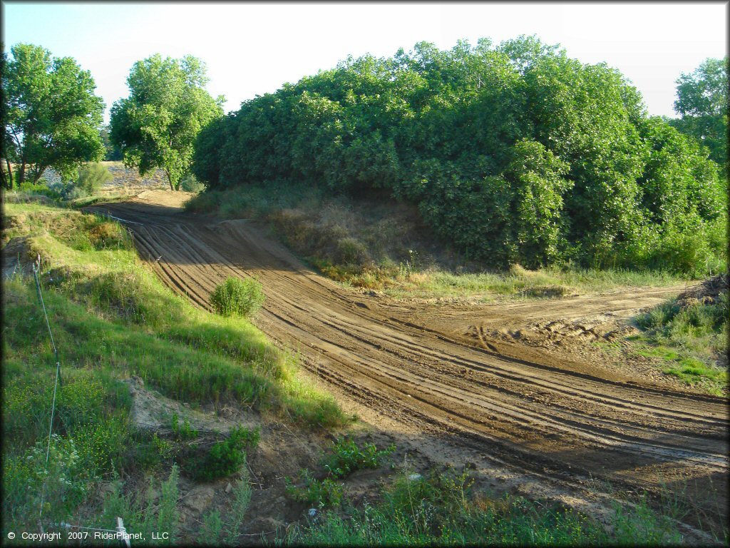 A trail at E-Street MX Track