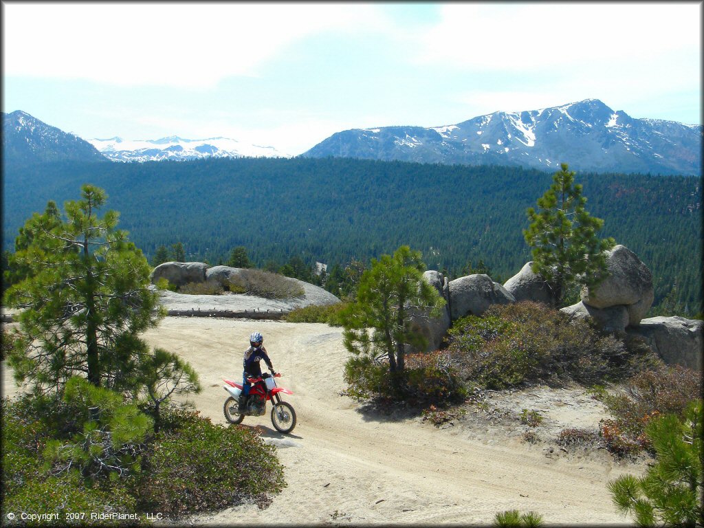 Honda CRF Motorcycle at Twin Peaks And Sand Pit Trail