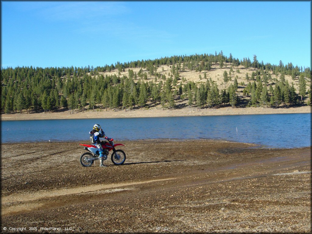 Honda CRF Dirt Bike at Billy Hill OHV Route Trail