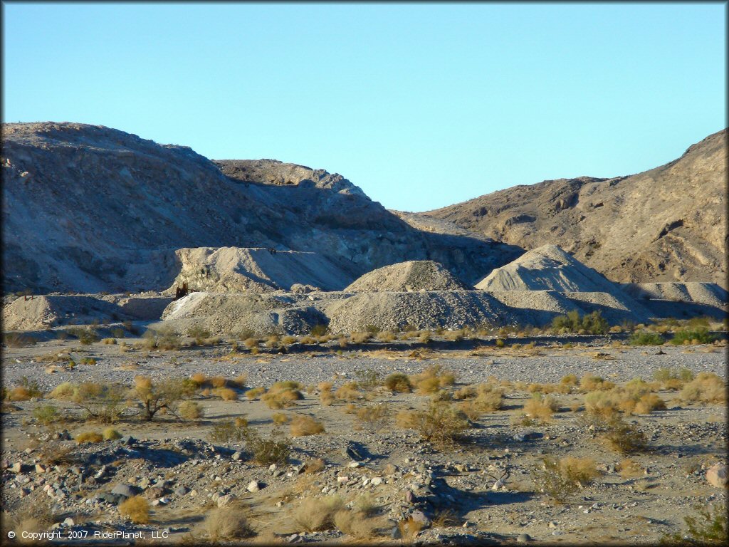 A trail at Rasor OHV Area