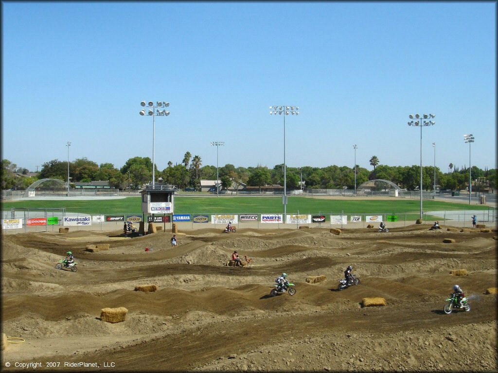 Kawasaki KX Motorbike at Los Banos Fairgrounds County Park Track