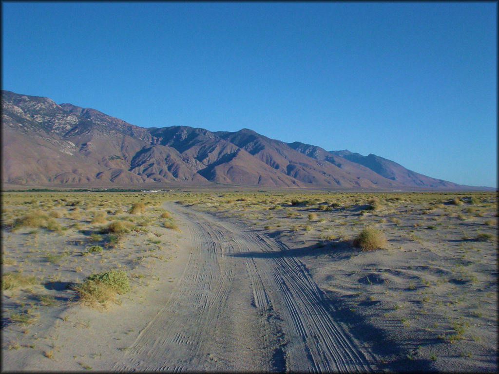 Scenic view of Olancha Dunes OHV Area