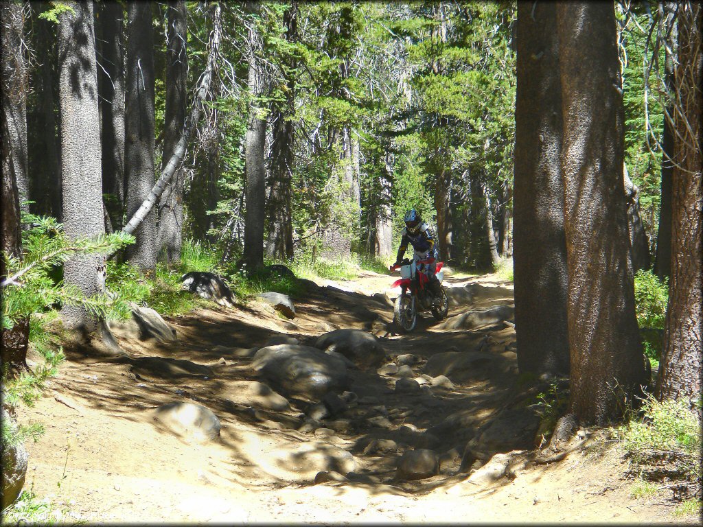 Honda CRF Motorbike at Lower Blue Lake Trail