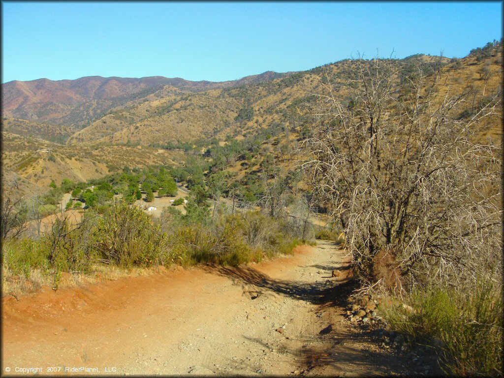 A trail at Frank Raines OHV Park Trail