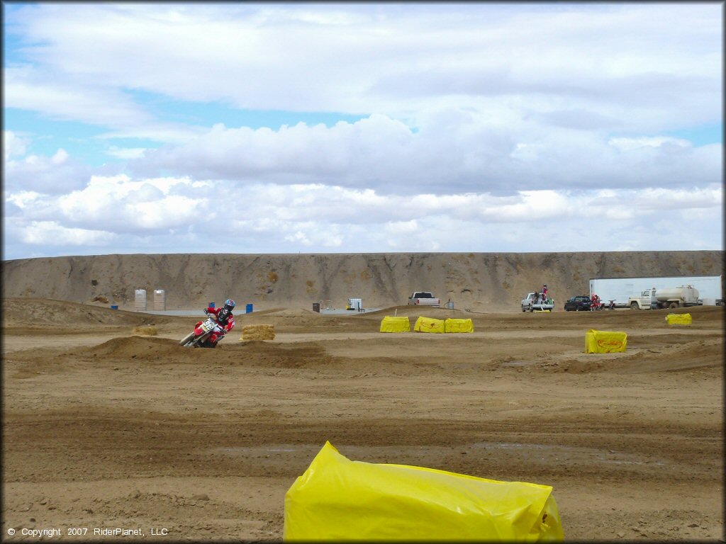 Honda CRF Dirt Bike at Adelanto Motorplex Track